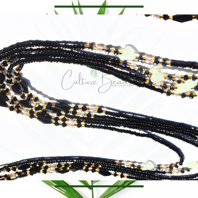 Glow in the dark Tie on Waist Beads Collection