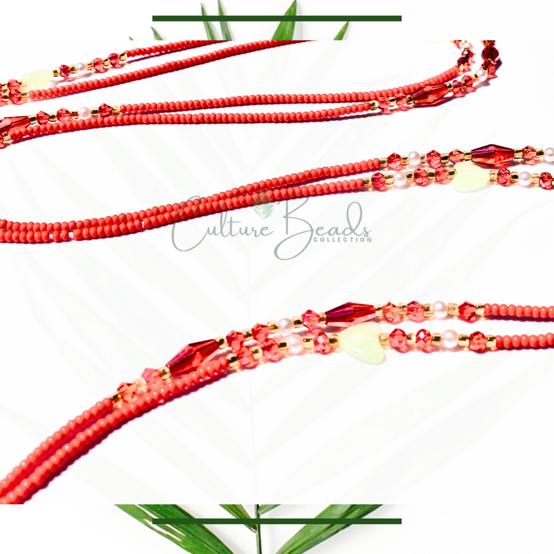 Glow in the dark Tie on Waist Beads Collection