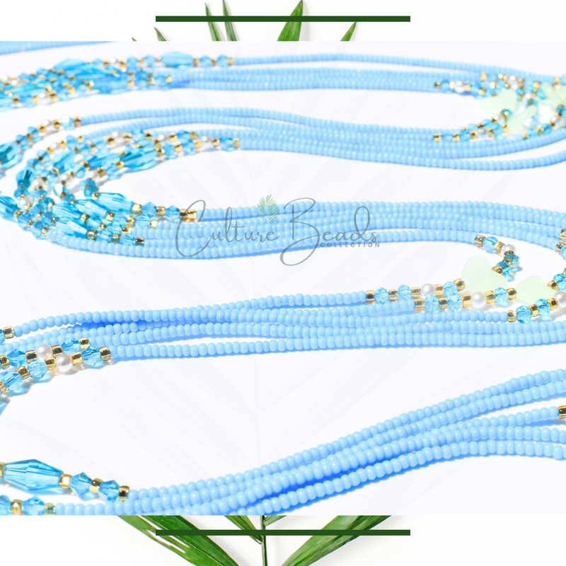 Glow in the dark Tie on Waist Beads Collection
