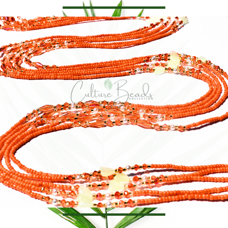 Glow in the dark Tie on Waist Beads Collection