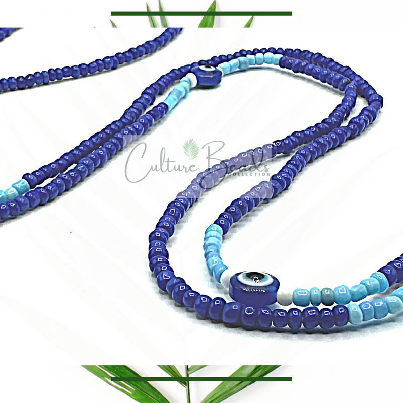 Eye of Protection Traditional Tie on Waist Beads