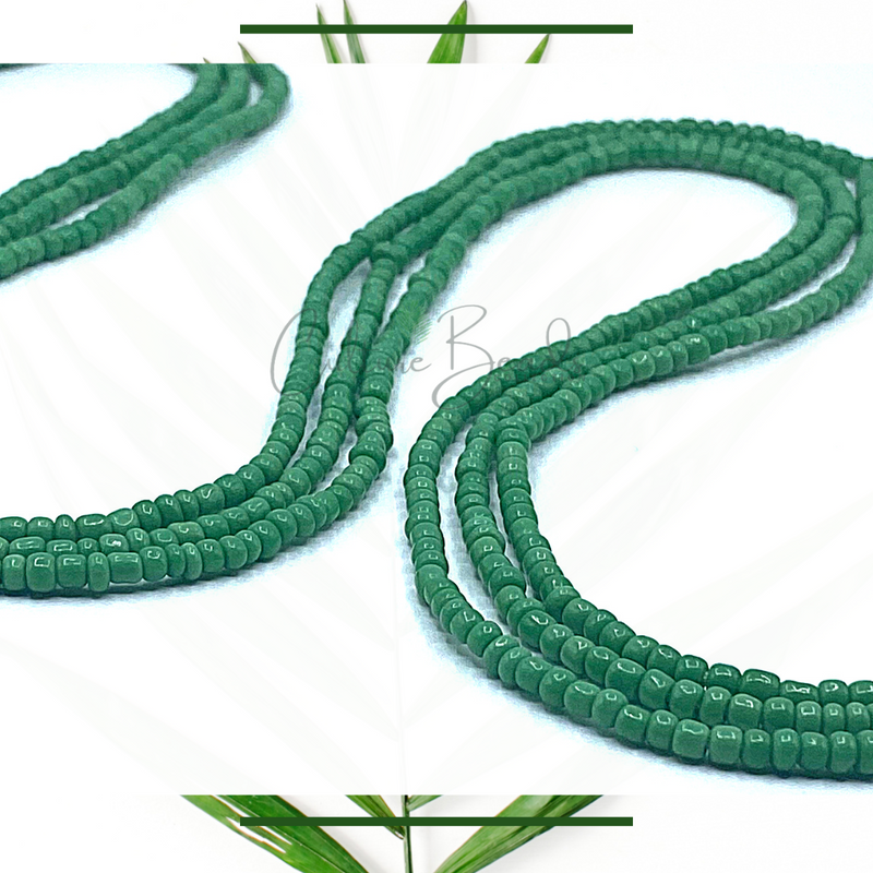 Green Traditional Tie on Waist Beads